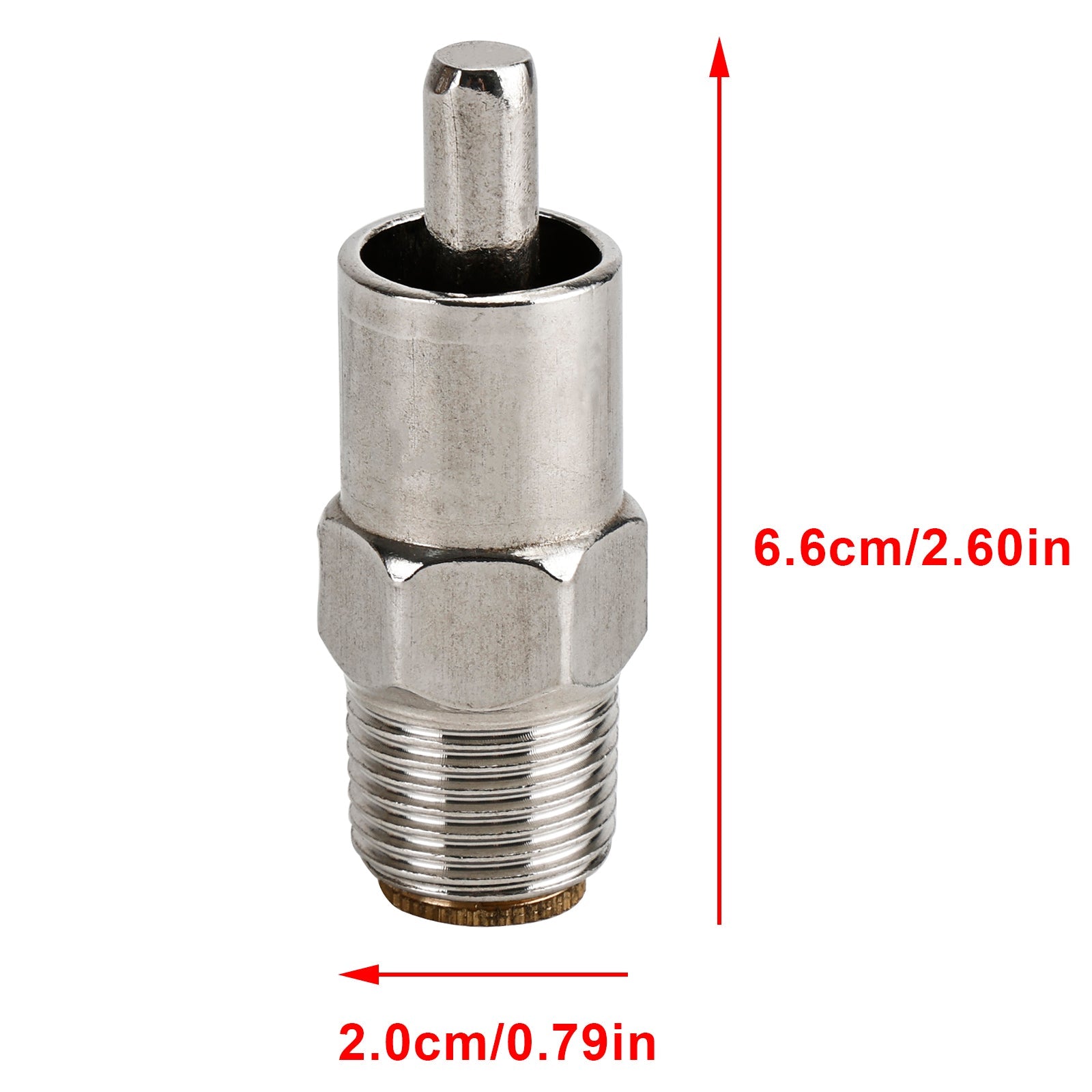 Bebedero automático para tetina de cerdo, tapón de cobre de acero inoxidable, 1/2 "NPT, 5 uds.