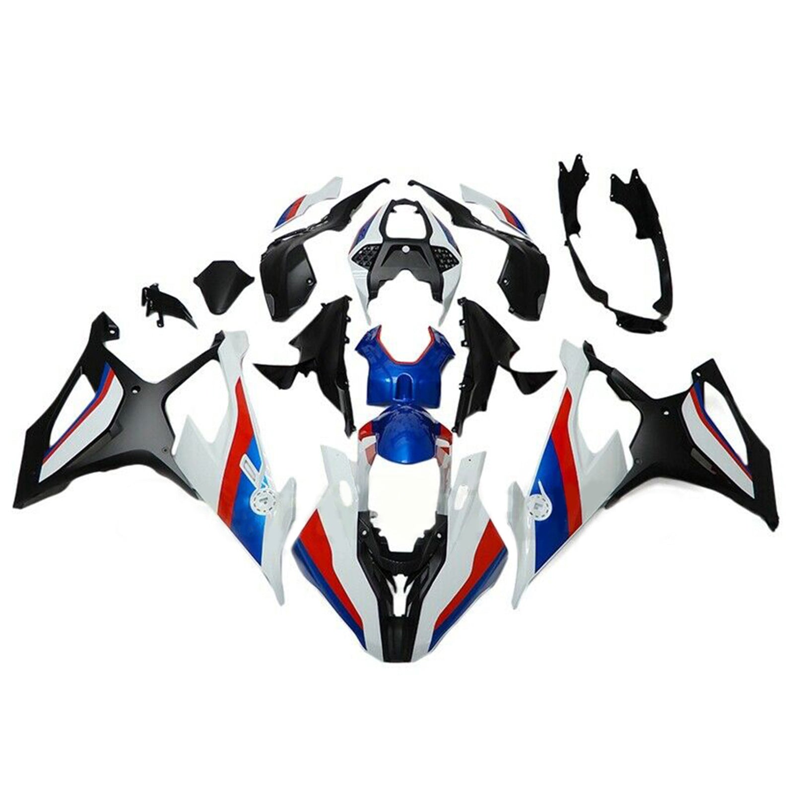 Kit de carénage 'injection Amotopart carrosserie plastique ABS pour BMW S1000RR 2019-2022 générique