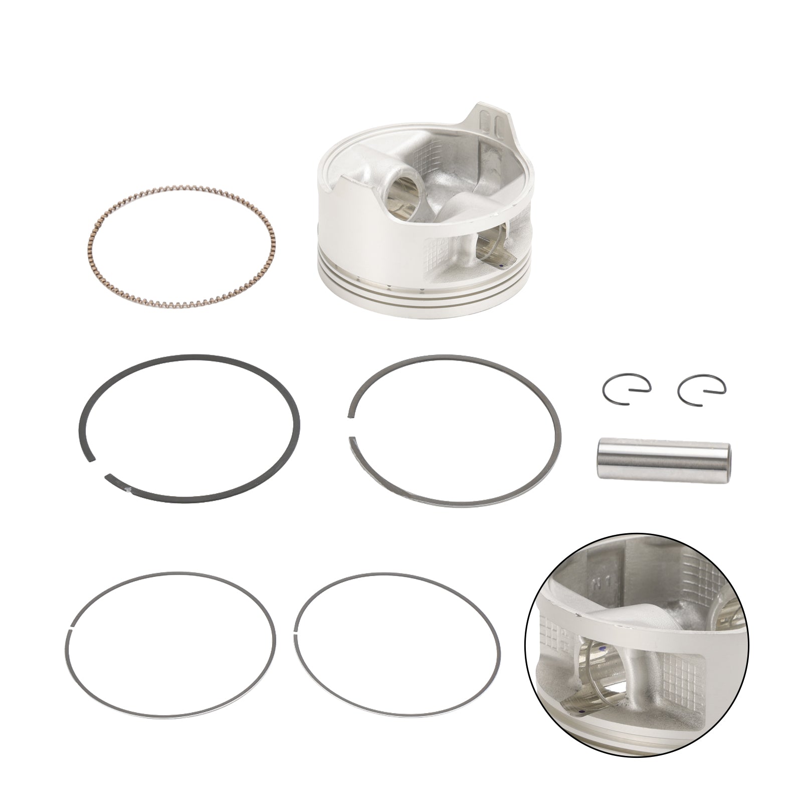 Kit de reconstrucción de segmentos de pistón Honda Rancher Trx420 2007-2018, diámetro estándar 86,5 mm