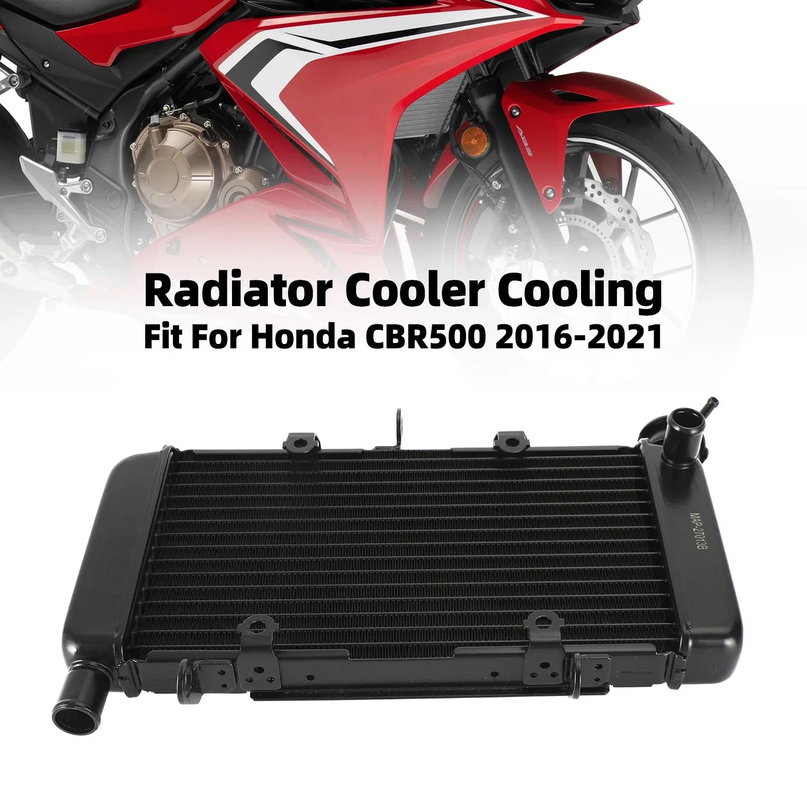 Honda CBR500 CBR 500 2016-2021 Enfriador de radiador de aluminio Fedex Express