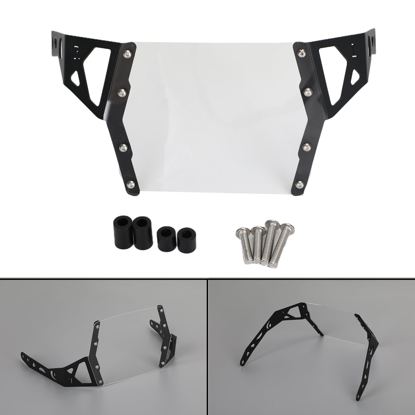 Kit de cubierta de protección de faro negro para Suzuki Dl1050 Xt A 19+ Genérico