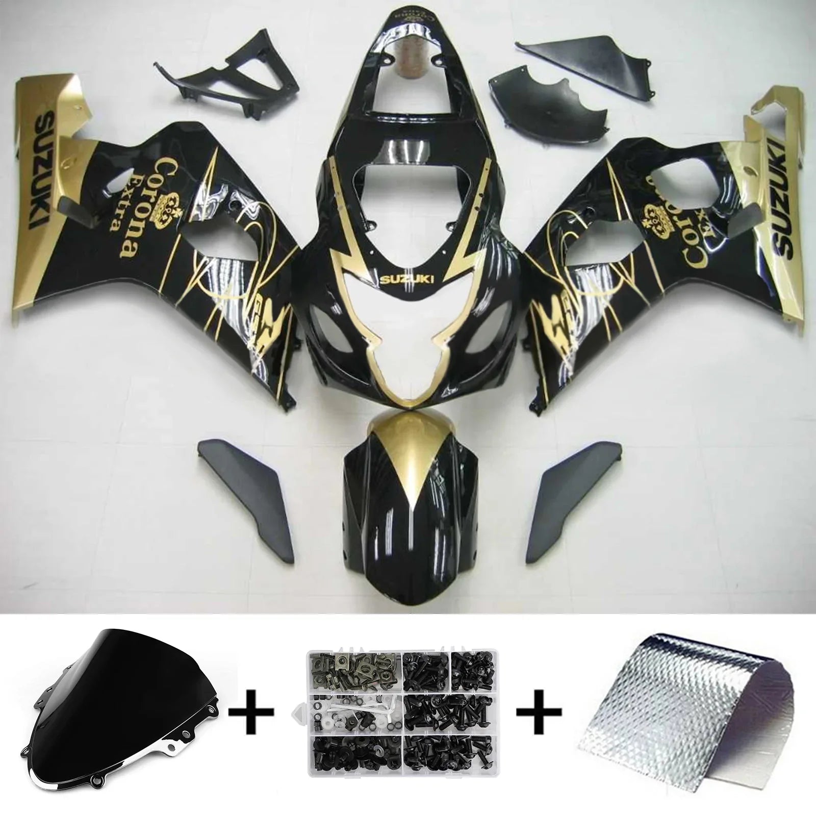 Amotopart Suzuki GSXR 600/750 2004-2005 Kit Carenado Plastico ABS Carroceria