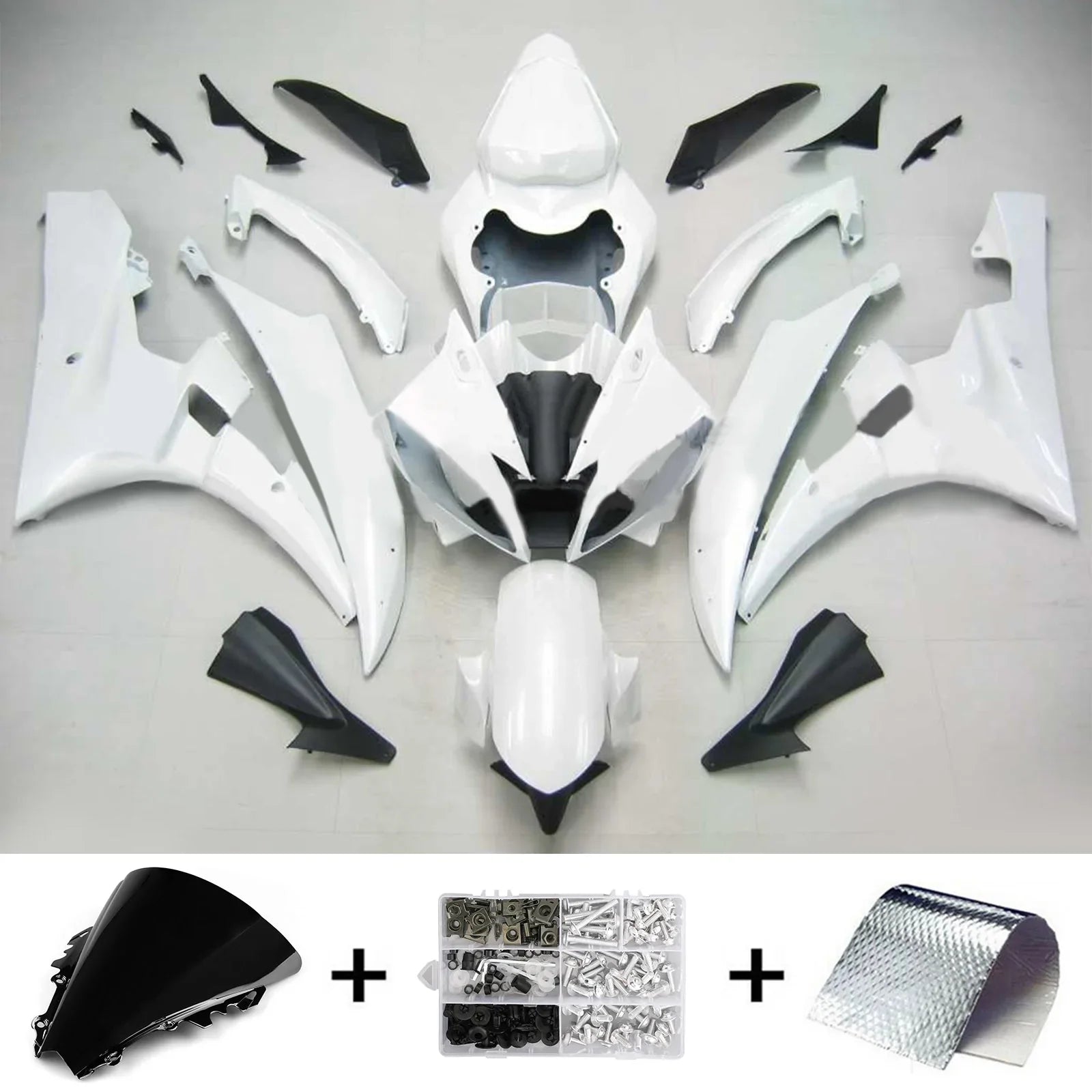 Kit de carénage Amotopart pour Yamaha YZF 600 R6 2006-2007 générique