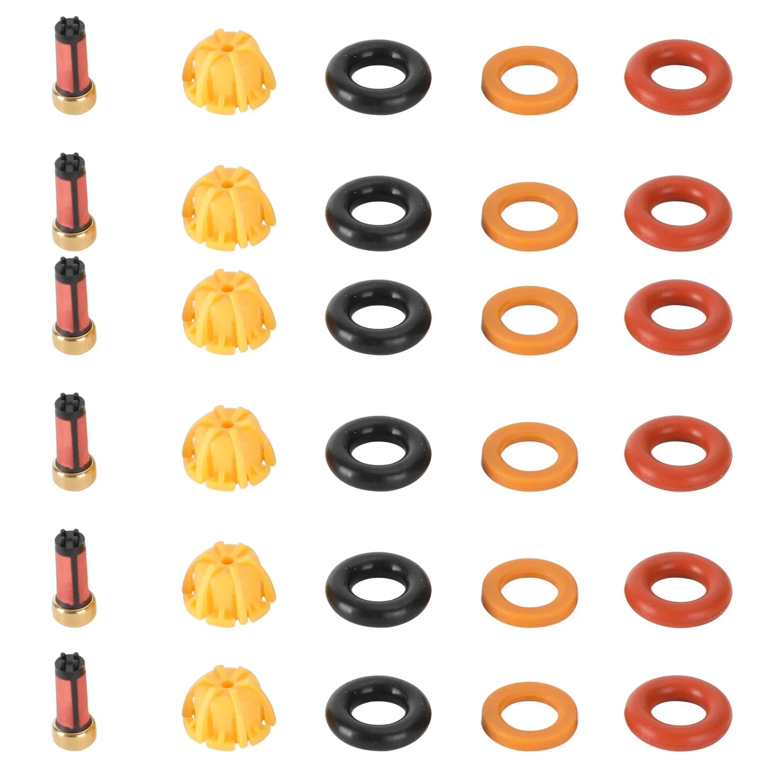 6 Kit de Reparación de Inyectores de Combustible Para BMW M3/323is/325is/525i E36/E34/M50/S50 Genérico