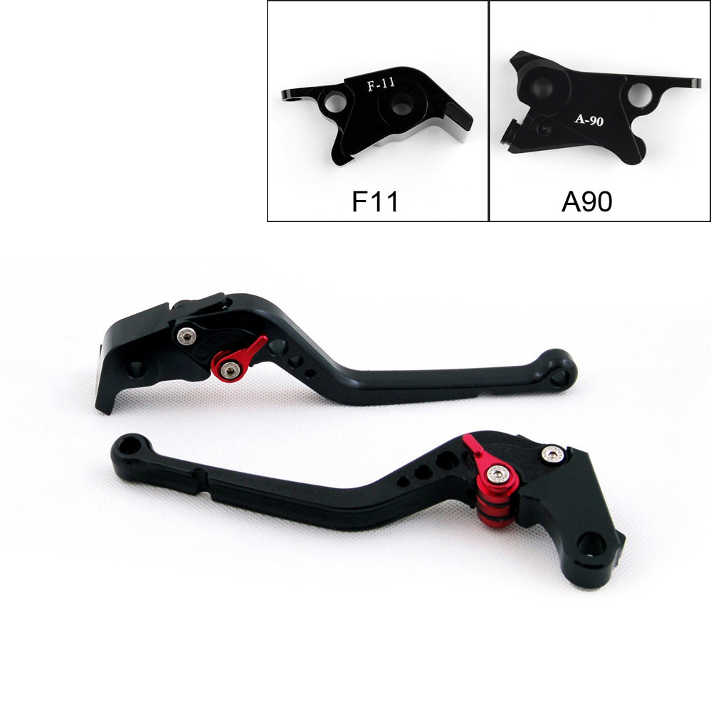 Manetas Freno Embrague Largas para KTM 690 Duke R 2014-2016 (F11/A90) Negras Genéricas 