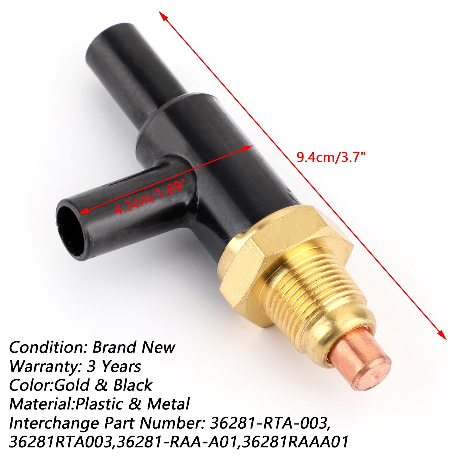 Honda Accord Civic CRV 36281-RTA-003 Électrovanne de contrôle d'air d'injecteur de carburant