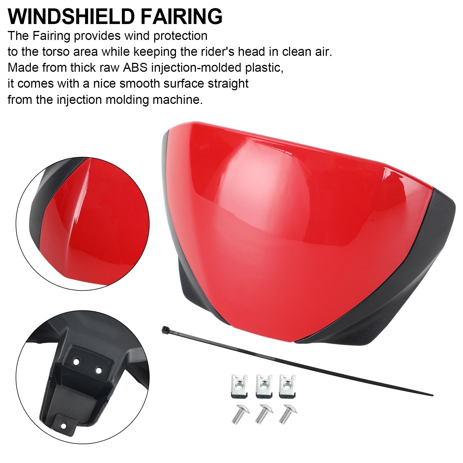 Zdecydowanie przednich owiewki przedniej szyby dla Trident 660 2021+ Generic