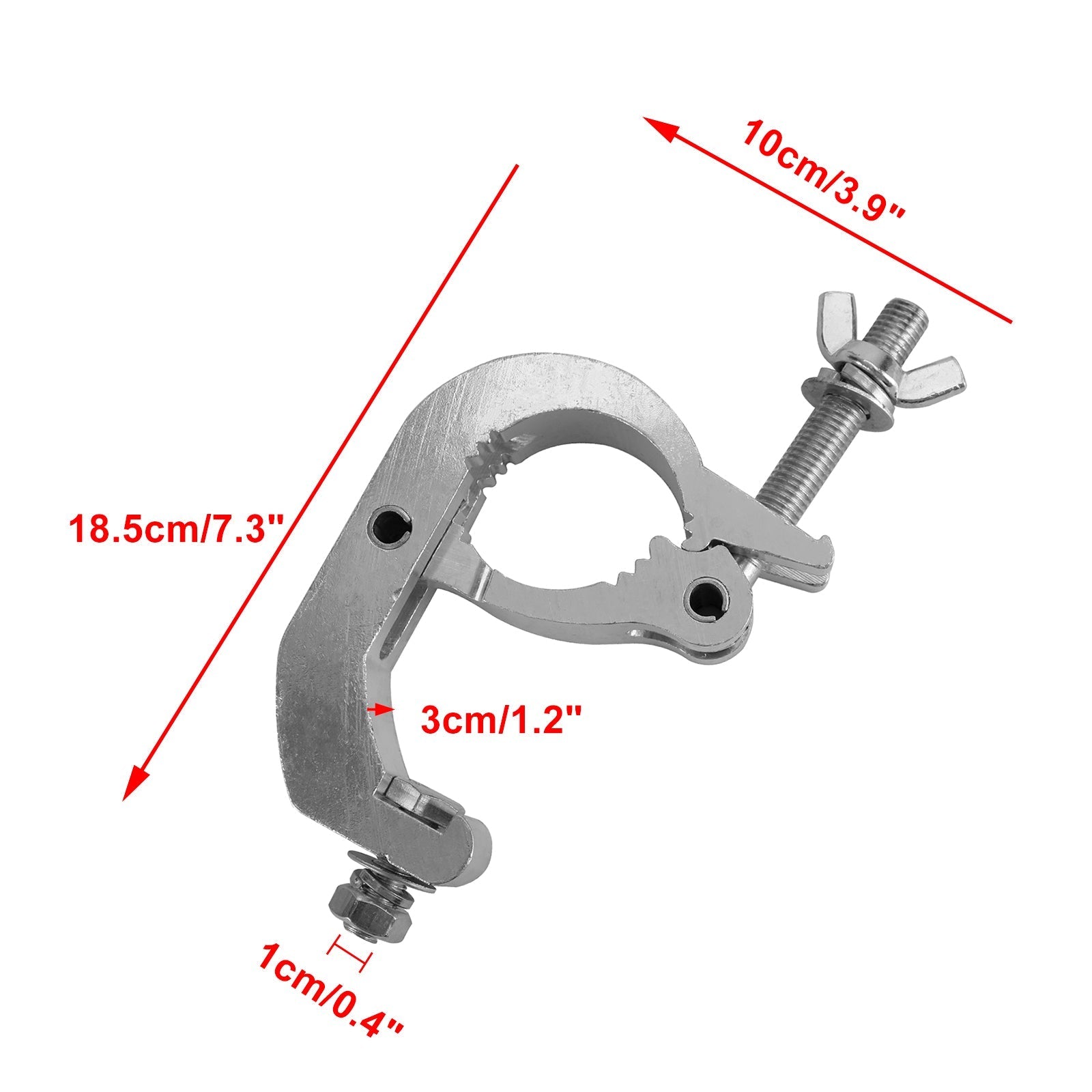 1/2/5 pièces pince de botte de lumière d'étape adaptée au tuyau de 35-52mm pour la lumière principale mobile de pair