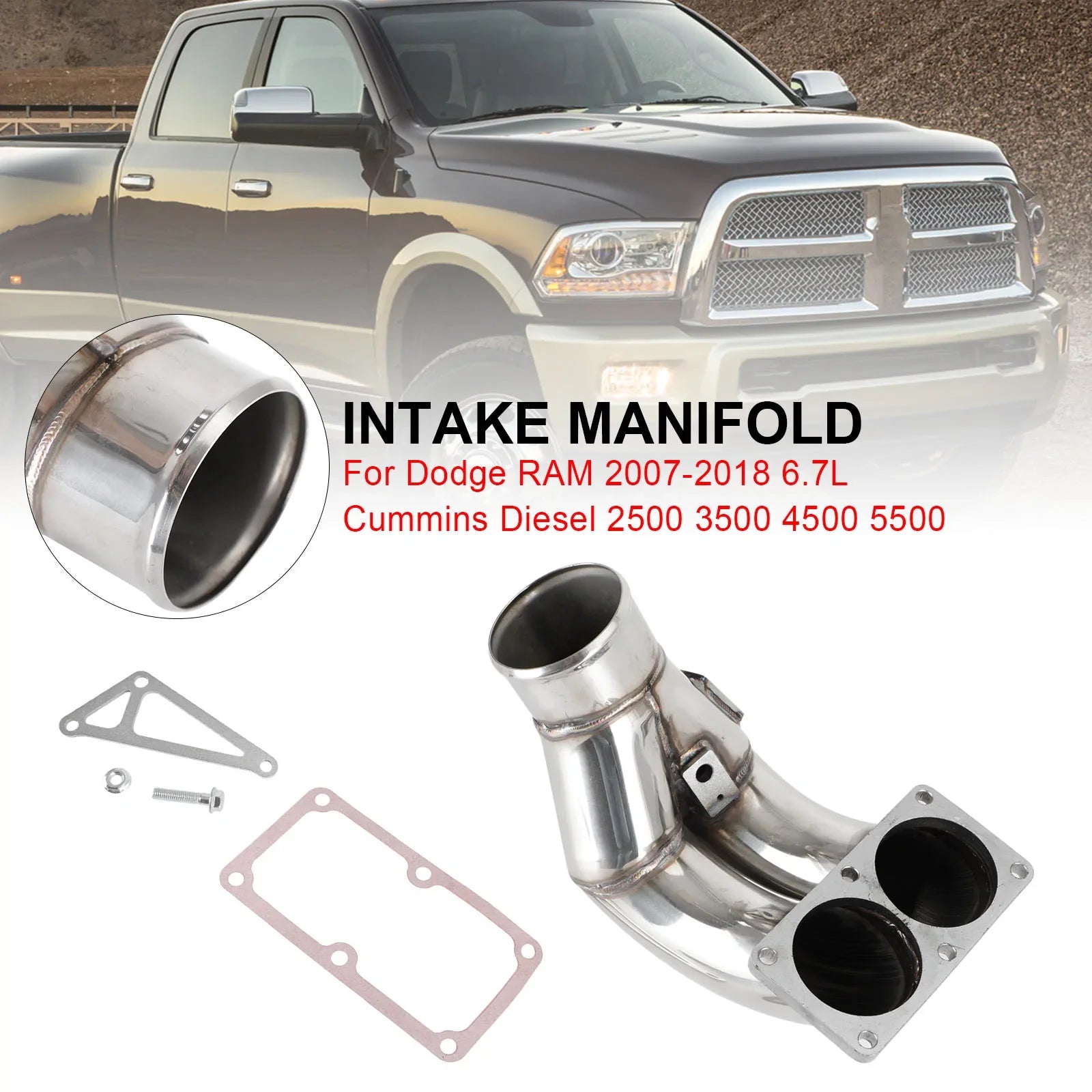 2007-2018 Dodge RAM 6.7L Diesel 2500 3500 4500 5500 3.5 "kolektor dolotowy