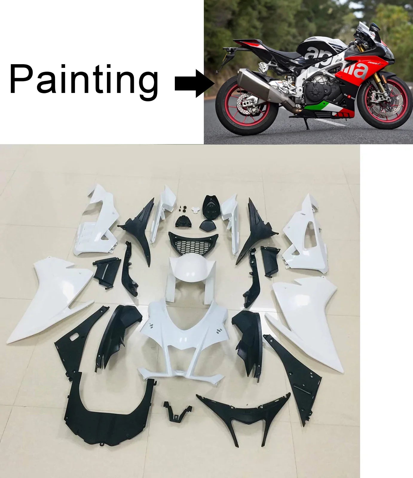 Kit carenatura Amotopart Aprilia RSV4 1000 2016-2018