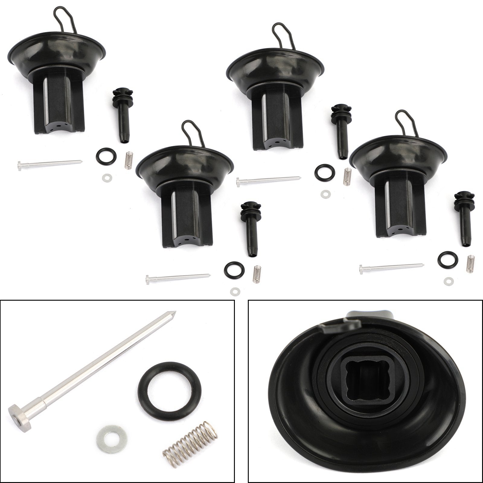 4x Kit de réparation de carburateur Moto Diaphragme plongeur pour Honda CB400 VTEC CB 400 Generic