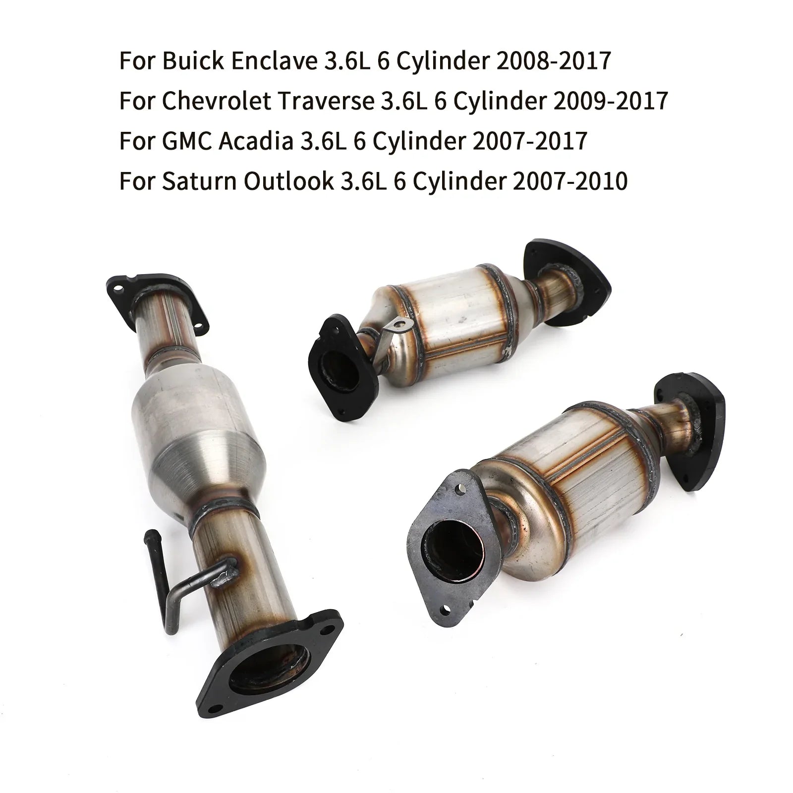 2008-2017 Buick Enclave 3.6L 6 cilindri Tutti e 3 i catalizzatori posteriori sinistra destra