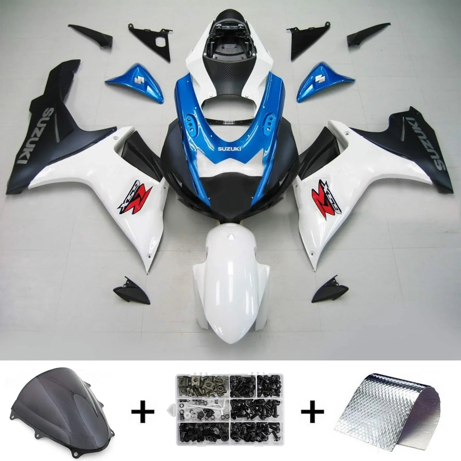 Amotopart Suzuki GSXR 600/750 2011-2021 K11 Kit Carenado Carrocería Plástico ABS