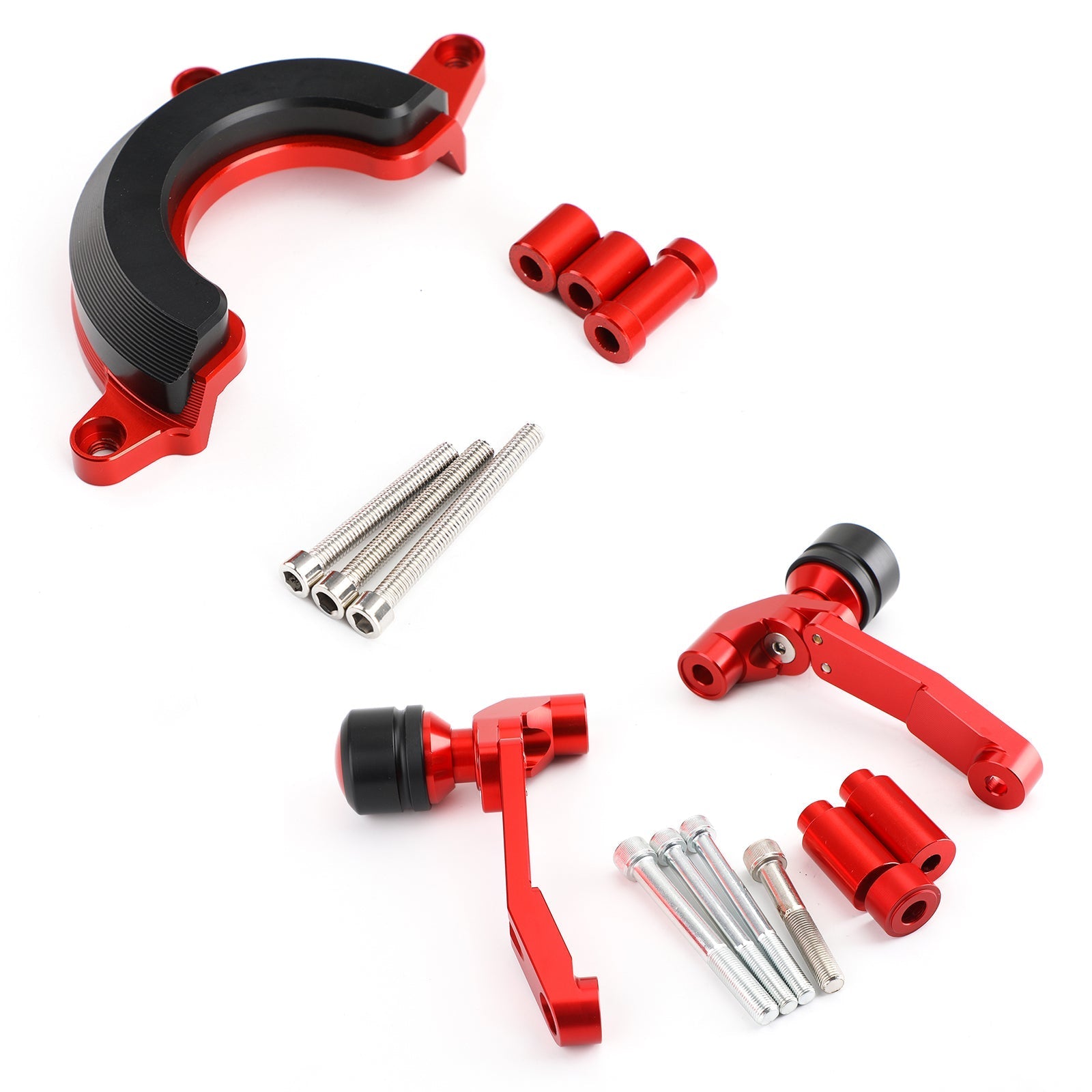 Kit de protectores de choque de chasis de motor para Honda CB650R 2019-2021 rojo genérico