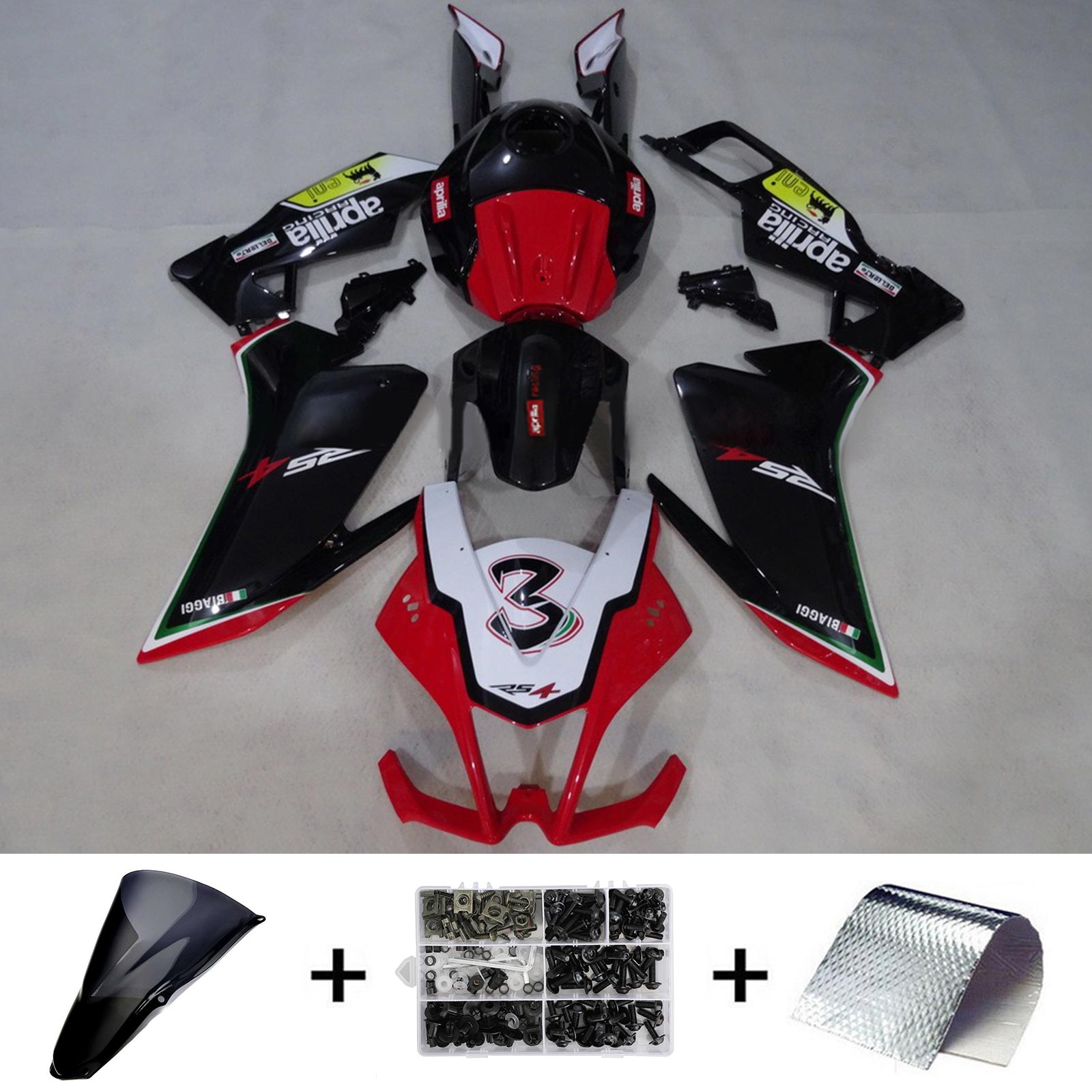 Amotopart Aprilia RS4 RS125 RS50 2012-2016 Kit Carenado Carrocería 