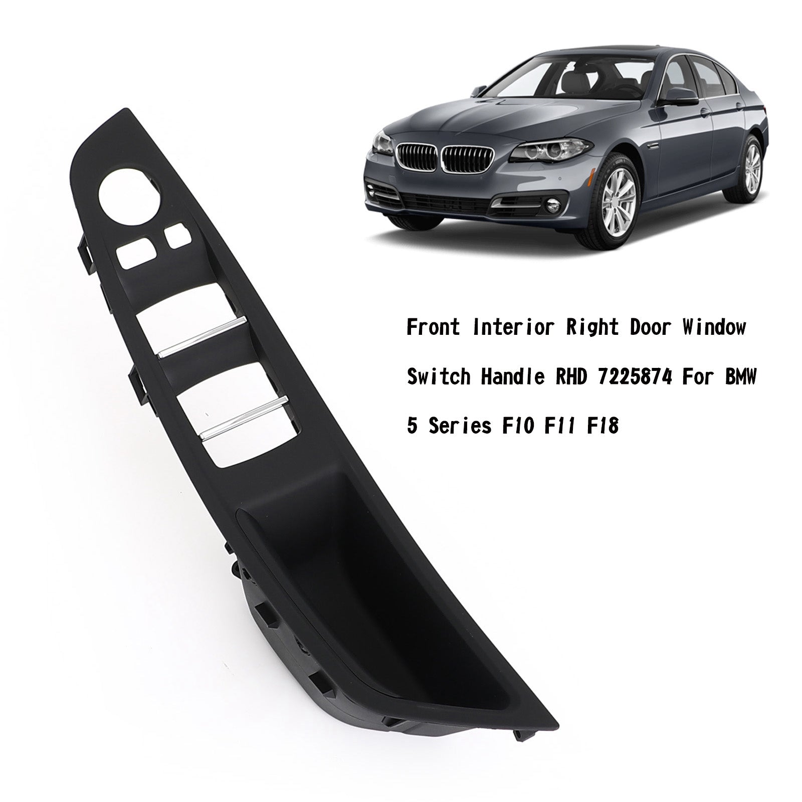 Manija de interruptor de ventana de puerta interior derecha RHD para BMW 5 Series F10 F11 F18 genérico