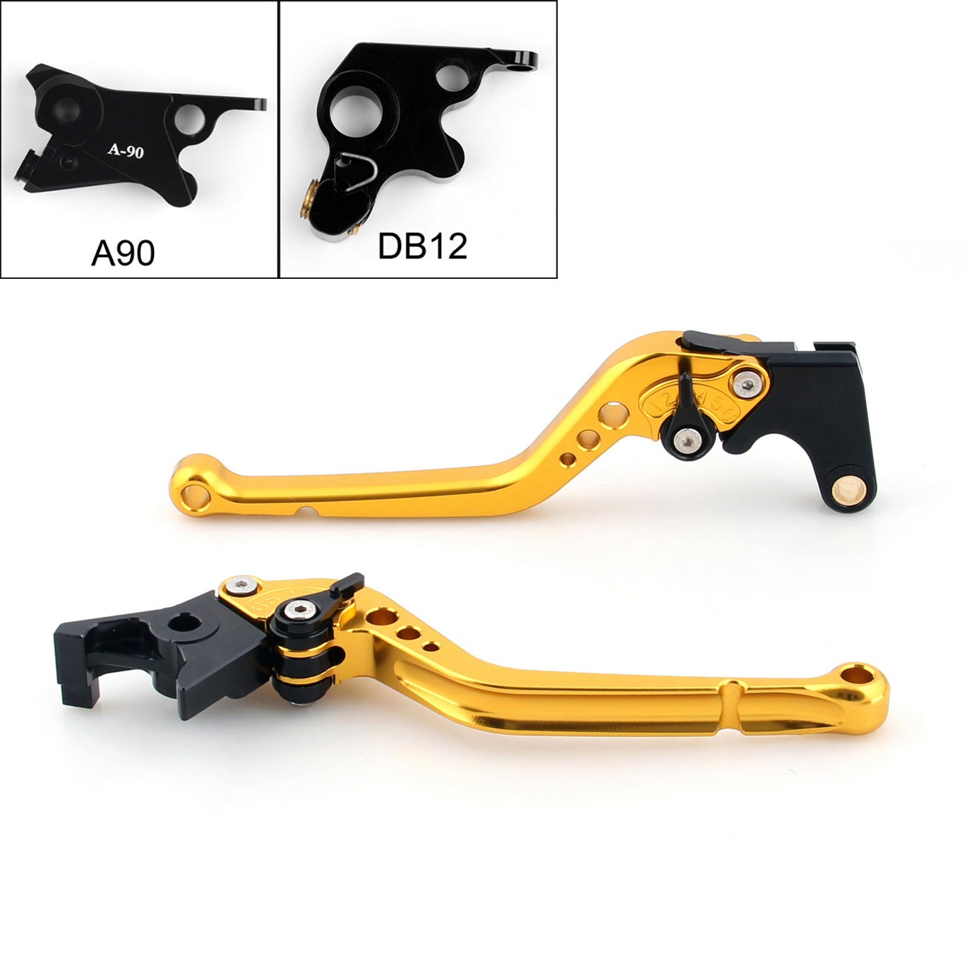 Leviers d'embrayage de frein longs pour KTM 690 Duke/SMC/SMCR 2014-2016 Noir Generic