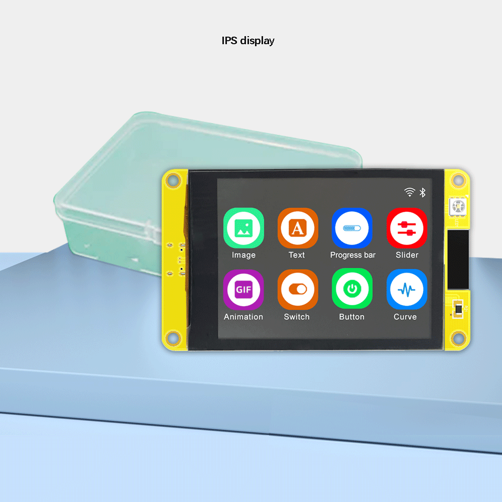 Tarjeta de desarrollo de pantalla táctil de 3.2 pulgadas ESP32, WiFi, Bluetooth, IoT, MCU, pantalla LCD