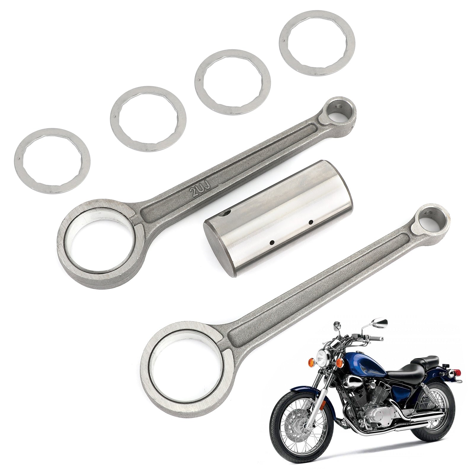 Kit de biela para Yamaha 2UJ-11651-00 XV240 XV250 XV250S XVS250 SRV250 Genérico