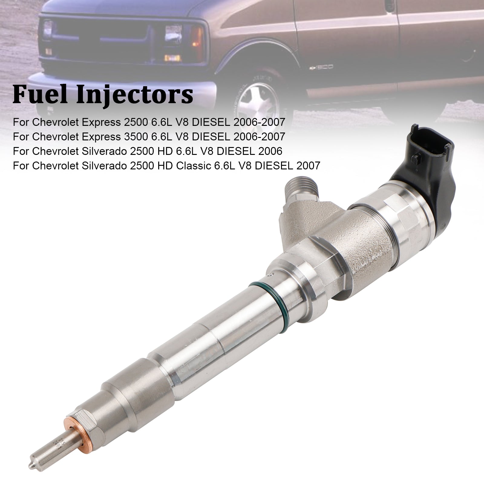 2006-2007 Chevrolet Express GMC Savana 2500 3500 6,6L V8 DIESEL 1 pièces injecteur de carburant 0445120042 0445120082