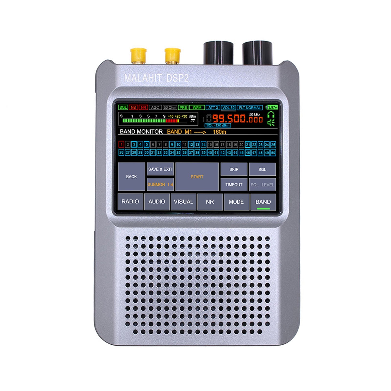 Firmware original autorizado 2.30 Radio receptor Malahit-DSP2 de segunda generación