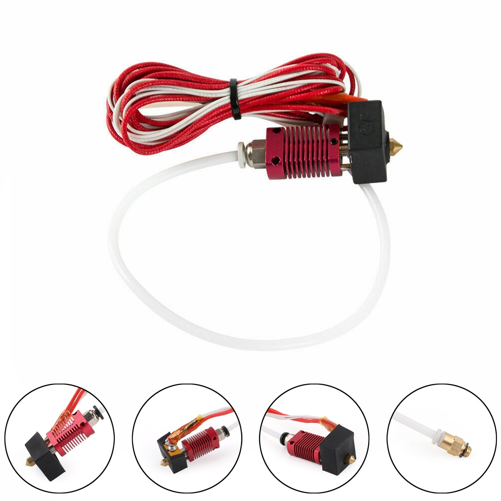 Kit d'extrémité chaude d'extrudeuse de mise à niveau d'imprimante 3D 12V adapté pour Creality 3D CR-10 CR-10S