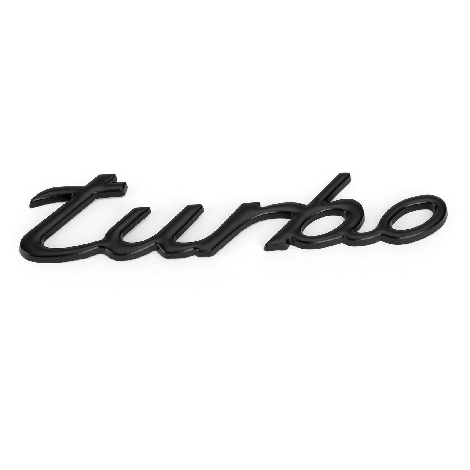 Autocollant de voiture 3D placage métal Turbo Logo emblème insigne décalcomanie noir générique