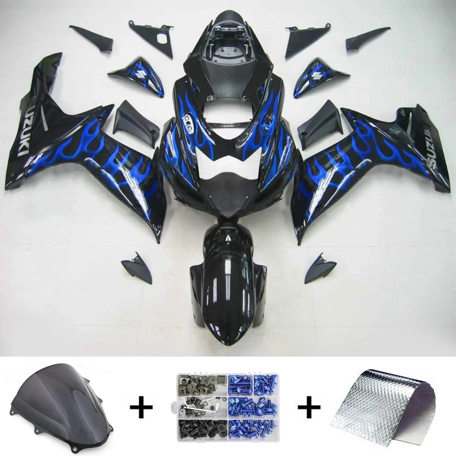 Amotopart Suzuki GSXR 600/750 2011-2021 K11 Kit Carenado Carrocería Plástico ABS