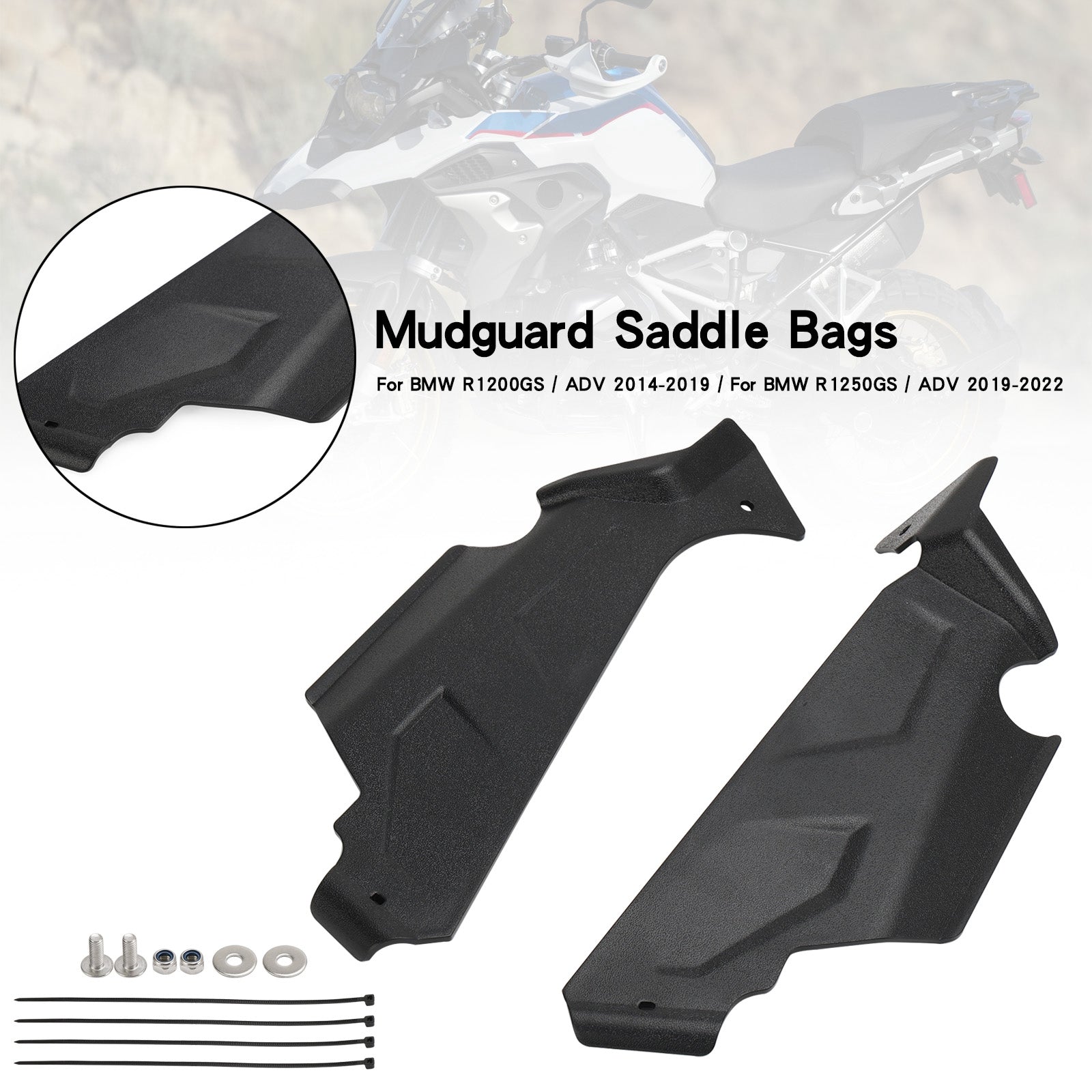 BMW R1200GS/ADV 14-19 R1250GS/ADV 19-22 Boîte de sacoches de garde-boue pour garde-boue