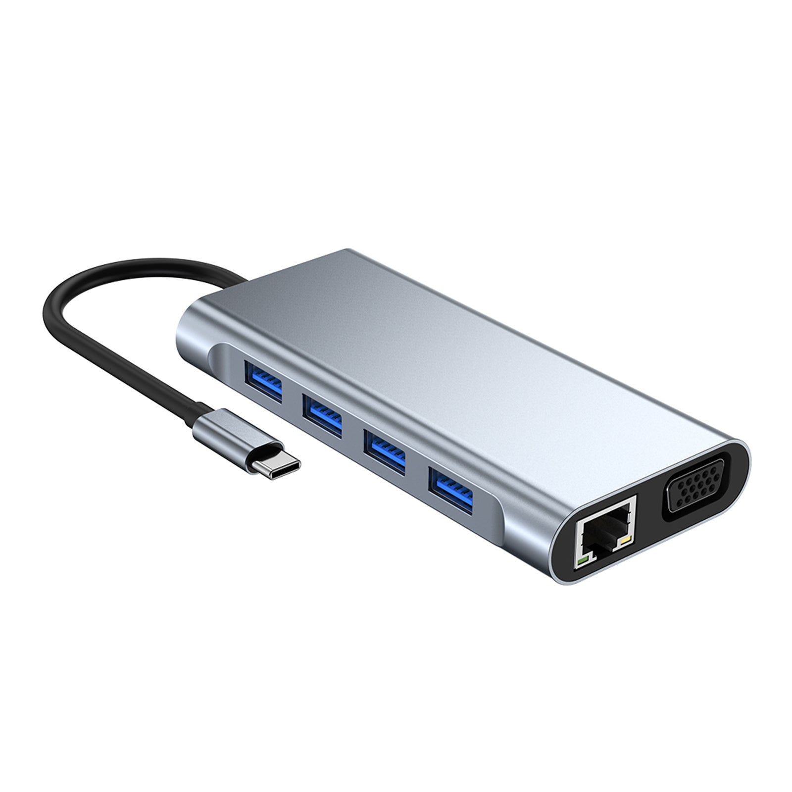 11 en 1 USB-C Type C Sortie HD Adaptateur 4K USB 3.0 HD HUB Station d'accueil multifonction