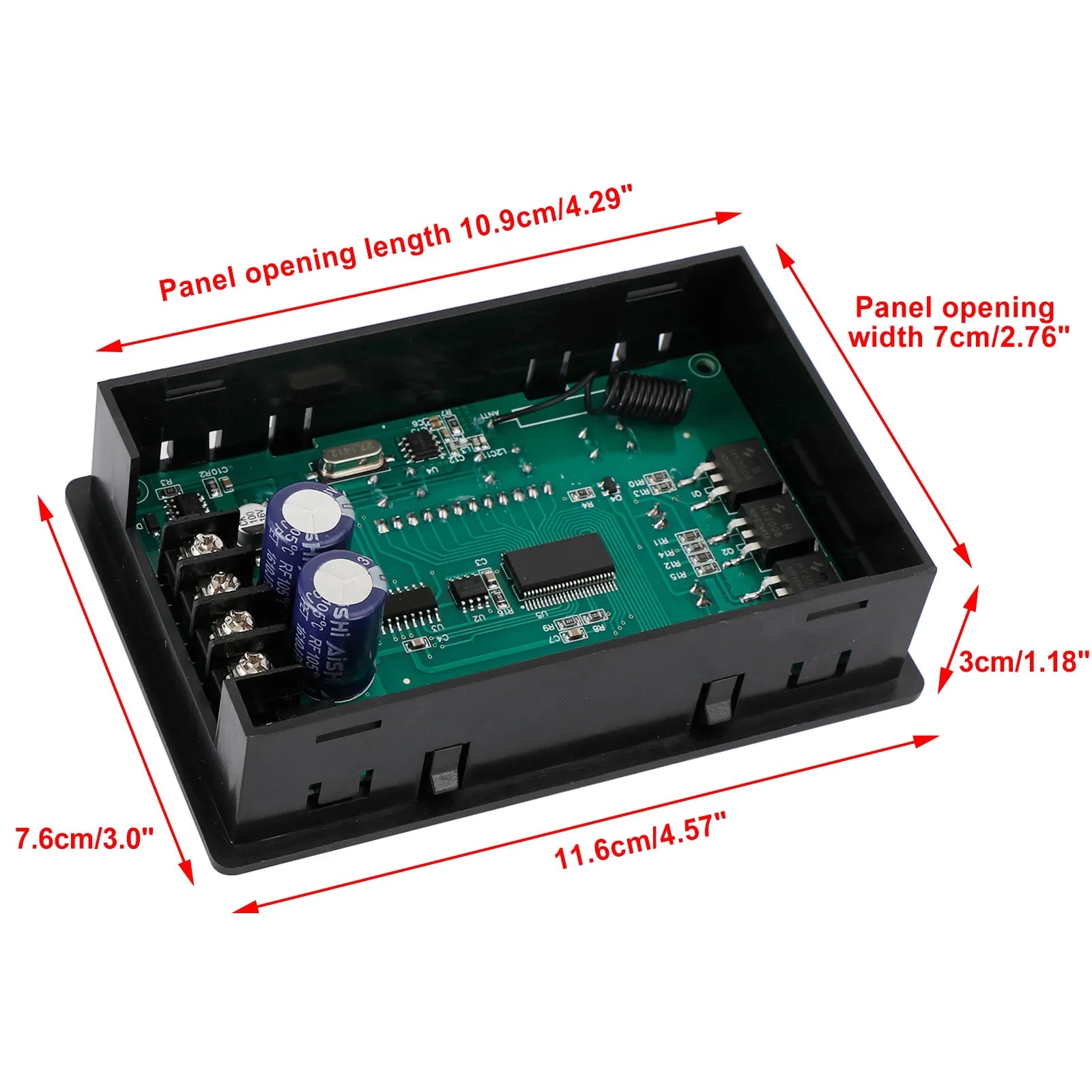 Contrôleur de vitesse de moteur à courant continu PWM LCD numérique intelligent télécommande sans fil 30A