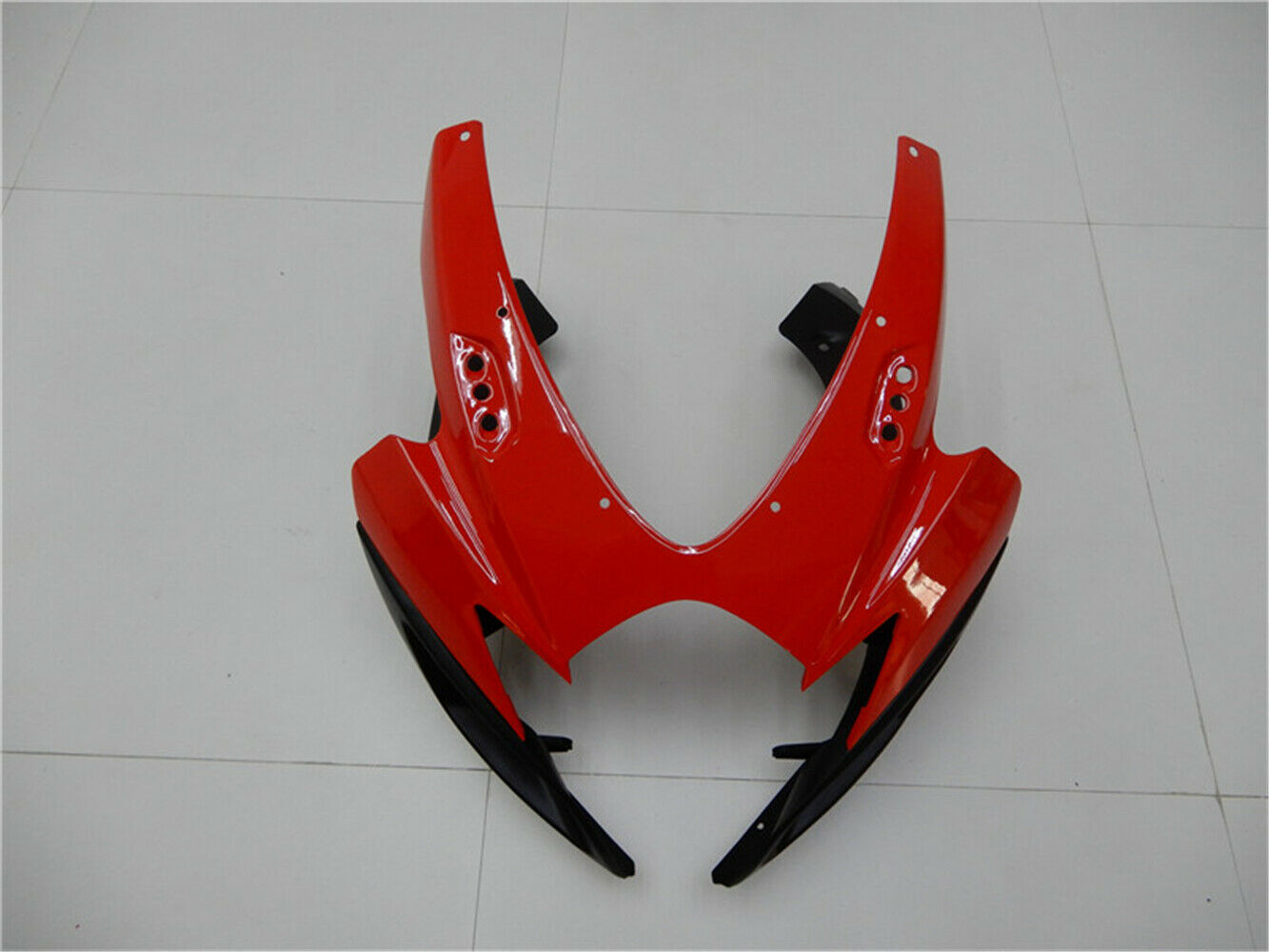 Amotopart Carena Suzuki GSXR600/750 2006-2007 Kit Plastiche Iniezione Rosso Nero Generico