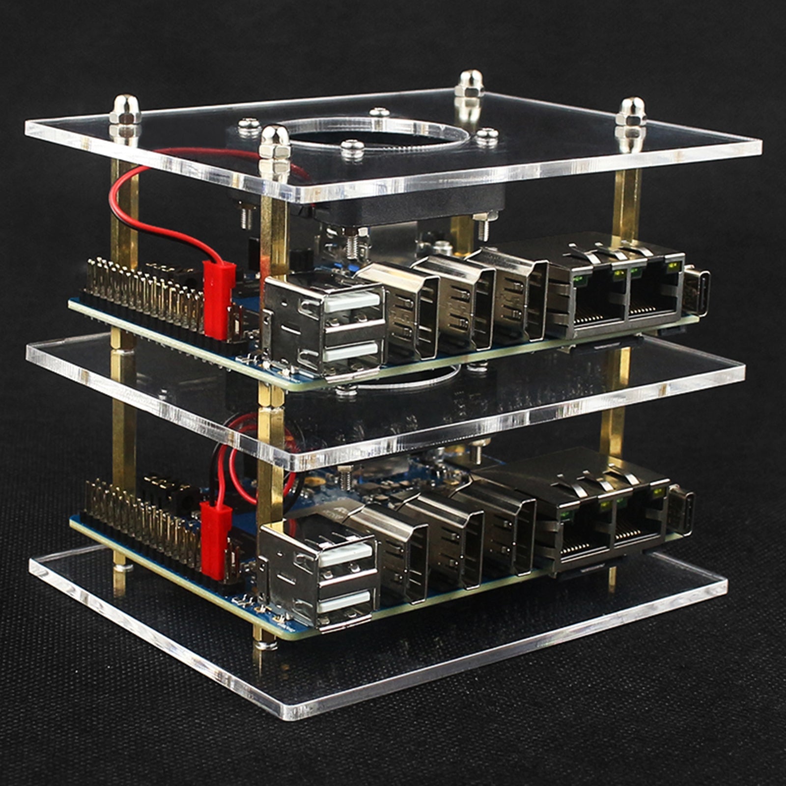 Orange Pi 5 Plus Orangepi beschermhoes, tweelaags acryl omhulsel