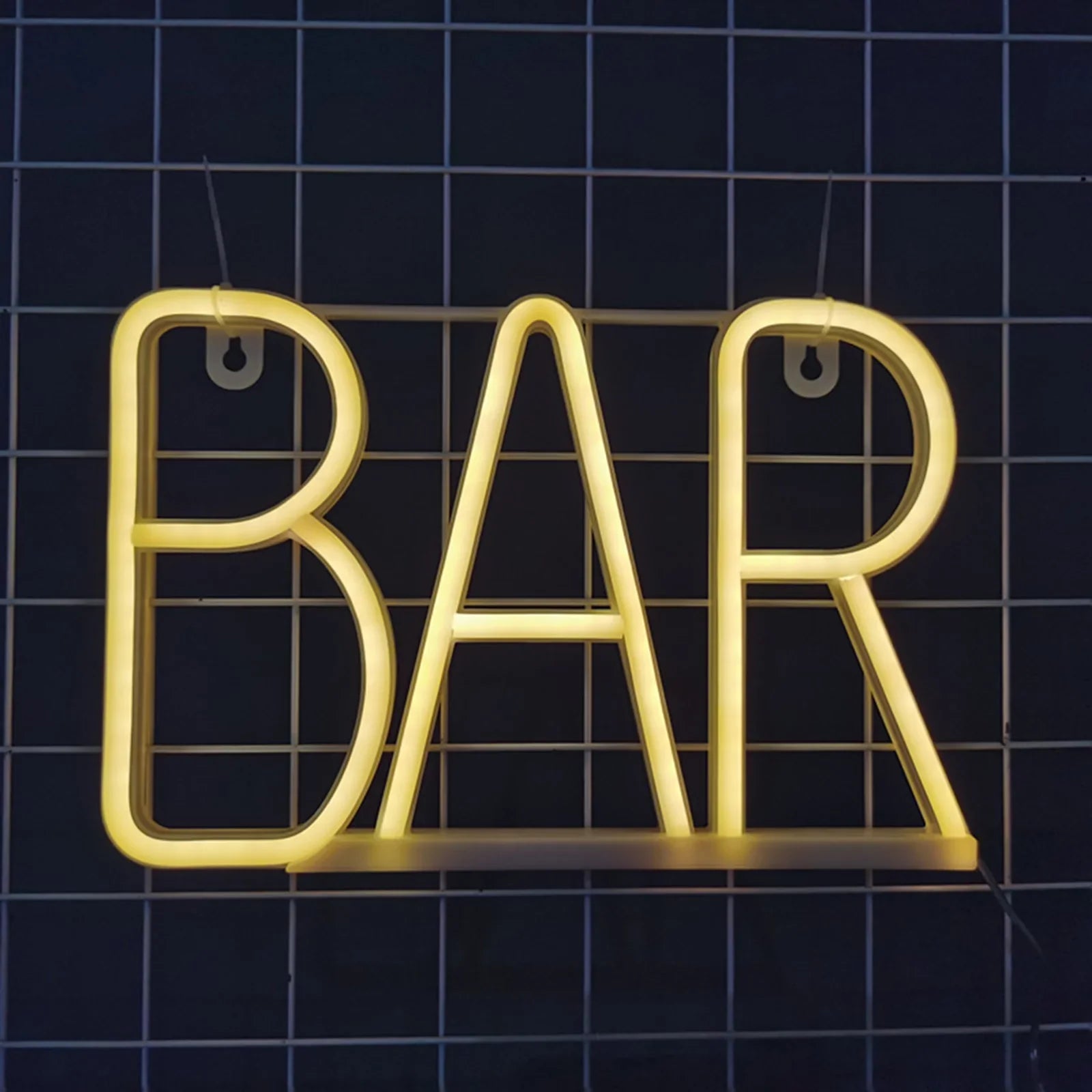 BAR LED Insegna al neon Luci da comodino Lampada da notte per bambini Camera dei bambini alimentata tramite USB