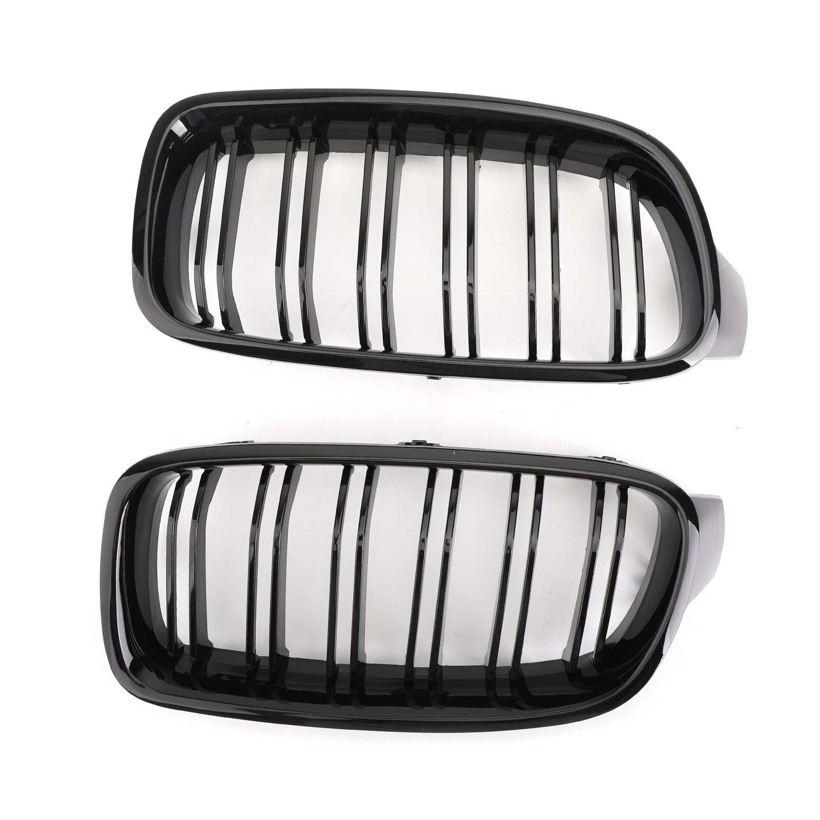 Grille de rein avant noir brillant pour BMW Série 3 F30 F35 2012-2017 à double lamelles