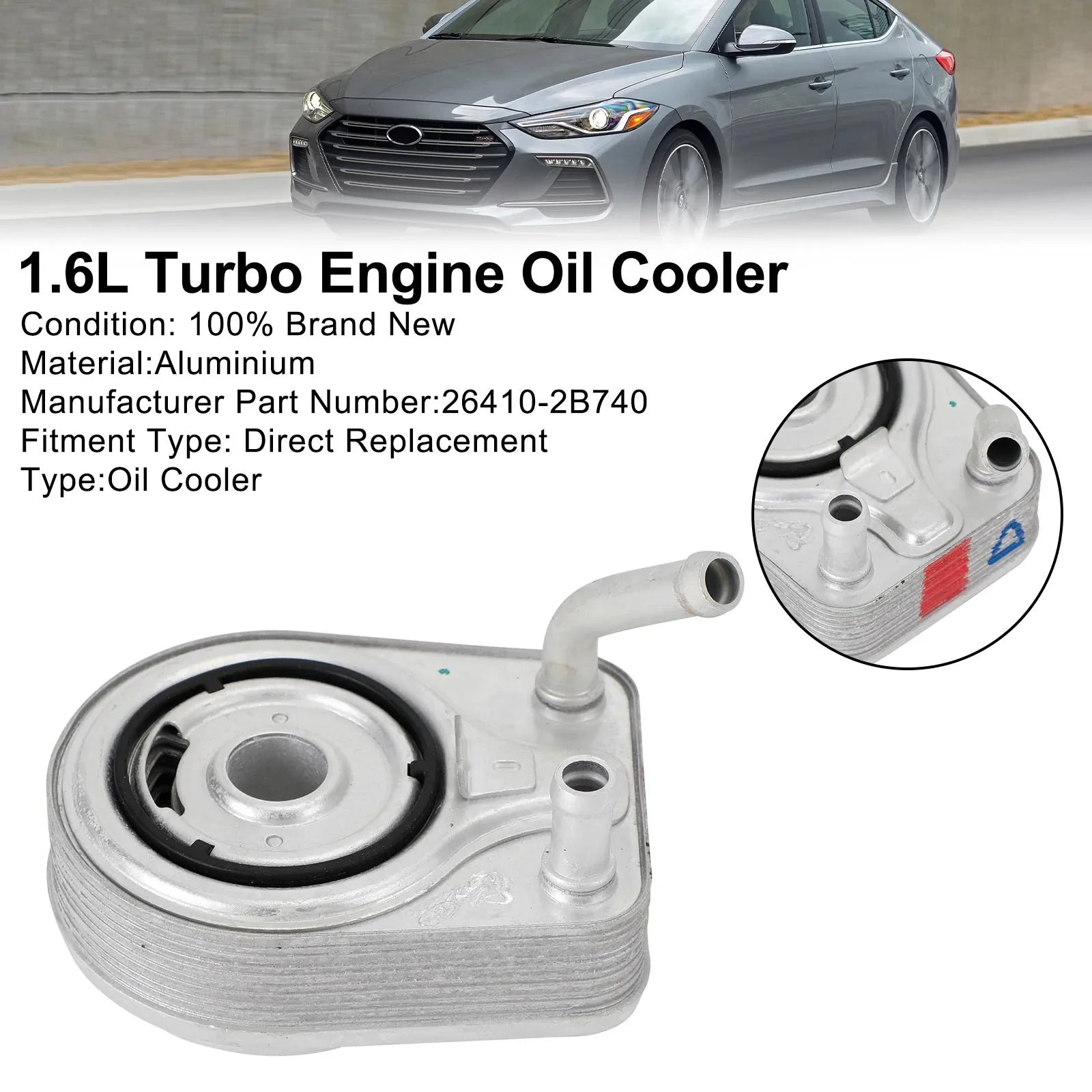 Radiatore olio motore Hyundai Veloster 1.6L 2013-2020 26410-2B740