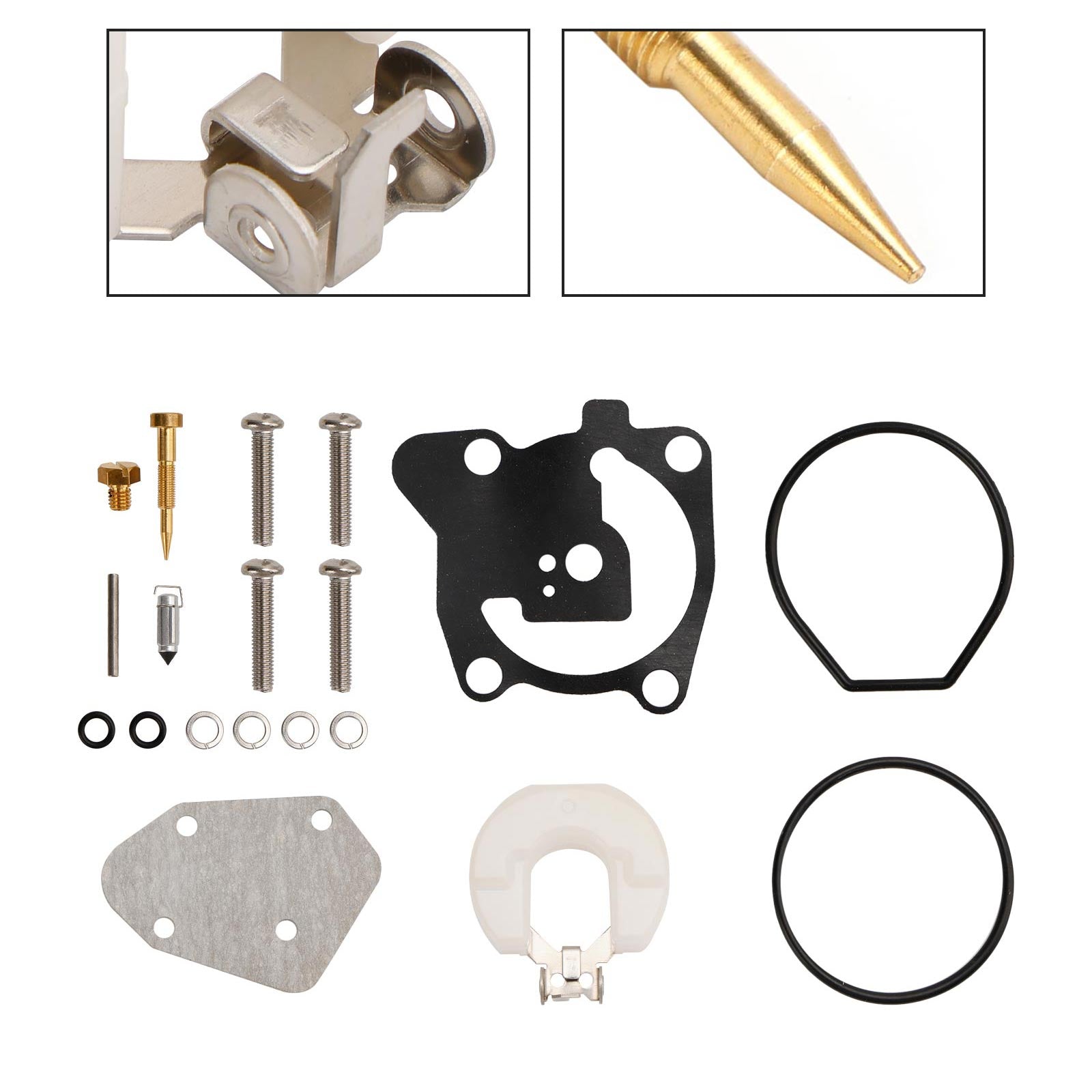 Kit de reconstrucción de carburador apto para motor fueraborda Yamaha de 2 tiempos 40HP E40X