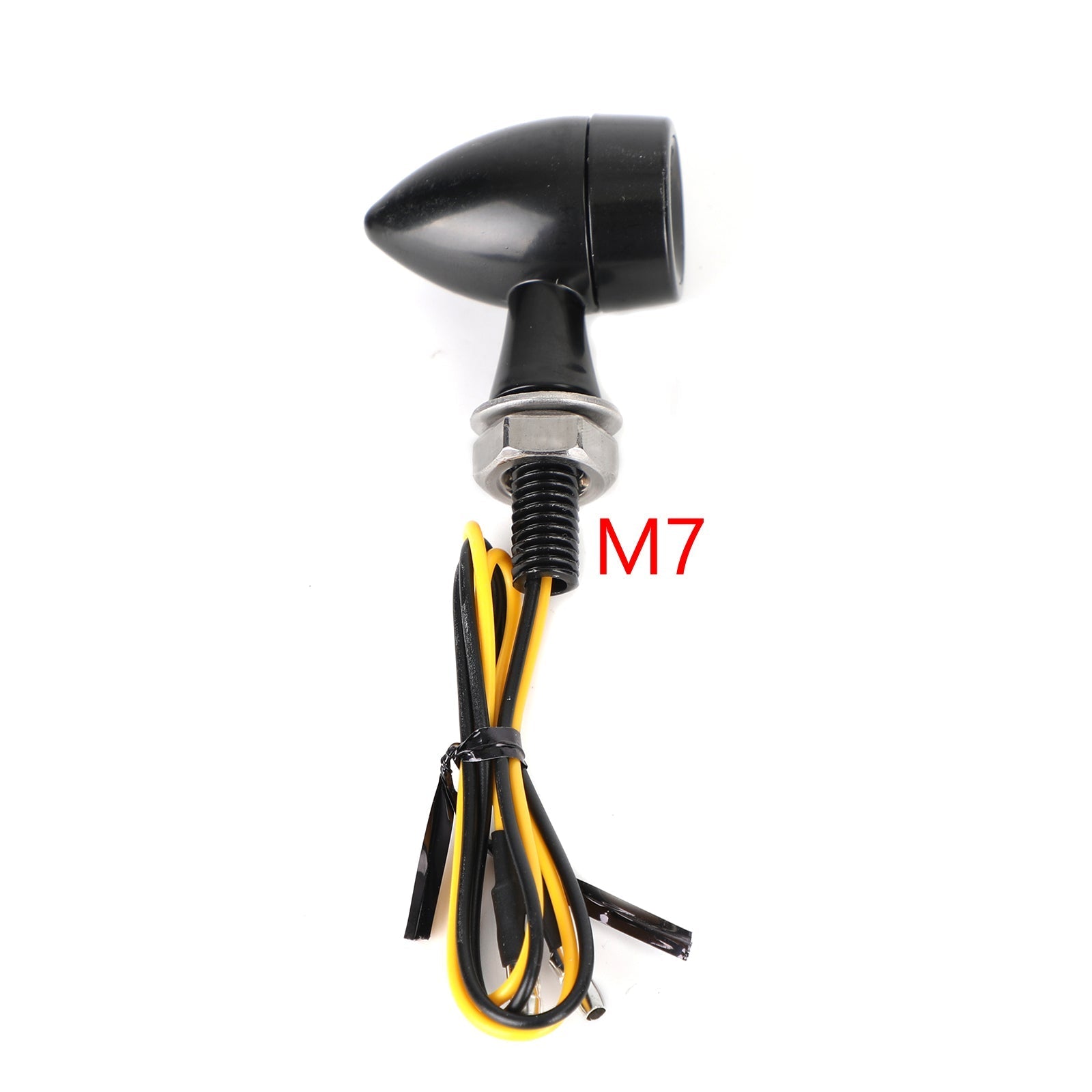 Mini bala motocicleta LED señal de giro lámpara indicadora luz de freno 12V M7 genérico