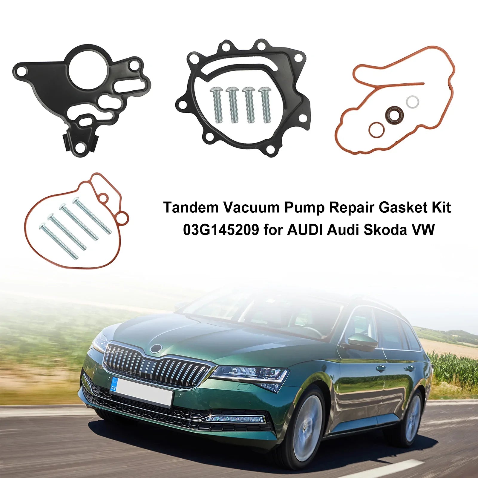 Kit de juntas de reparación de bomba de vacío en tándem 03G145209 para AUDI Audi Skoda VW genérico