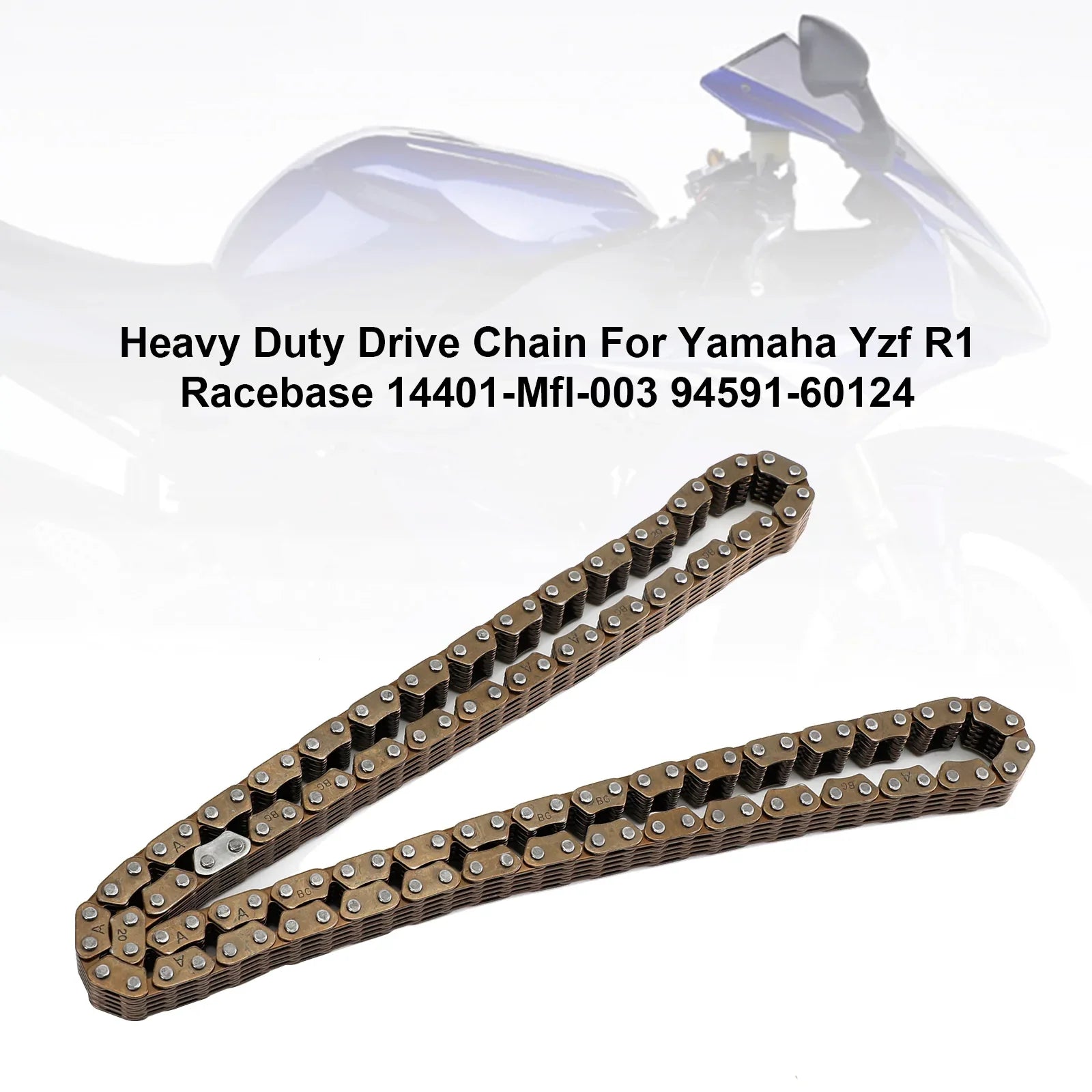 Yamaha Yzf R1 Racebase 14401-Mfl-003 94591-60124 Catena di distribuzione per impieghi gravosi