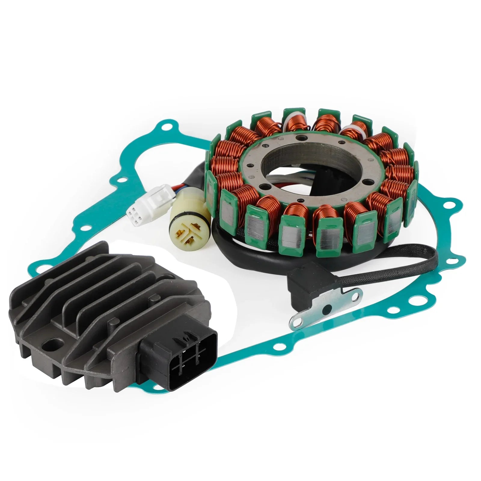 Magnéto Stator + Redresseur De Tension + Joint Pour Yamaha YFM450 Grizzly 450 07-16 Générique