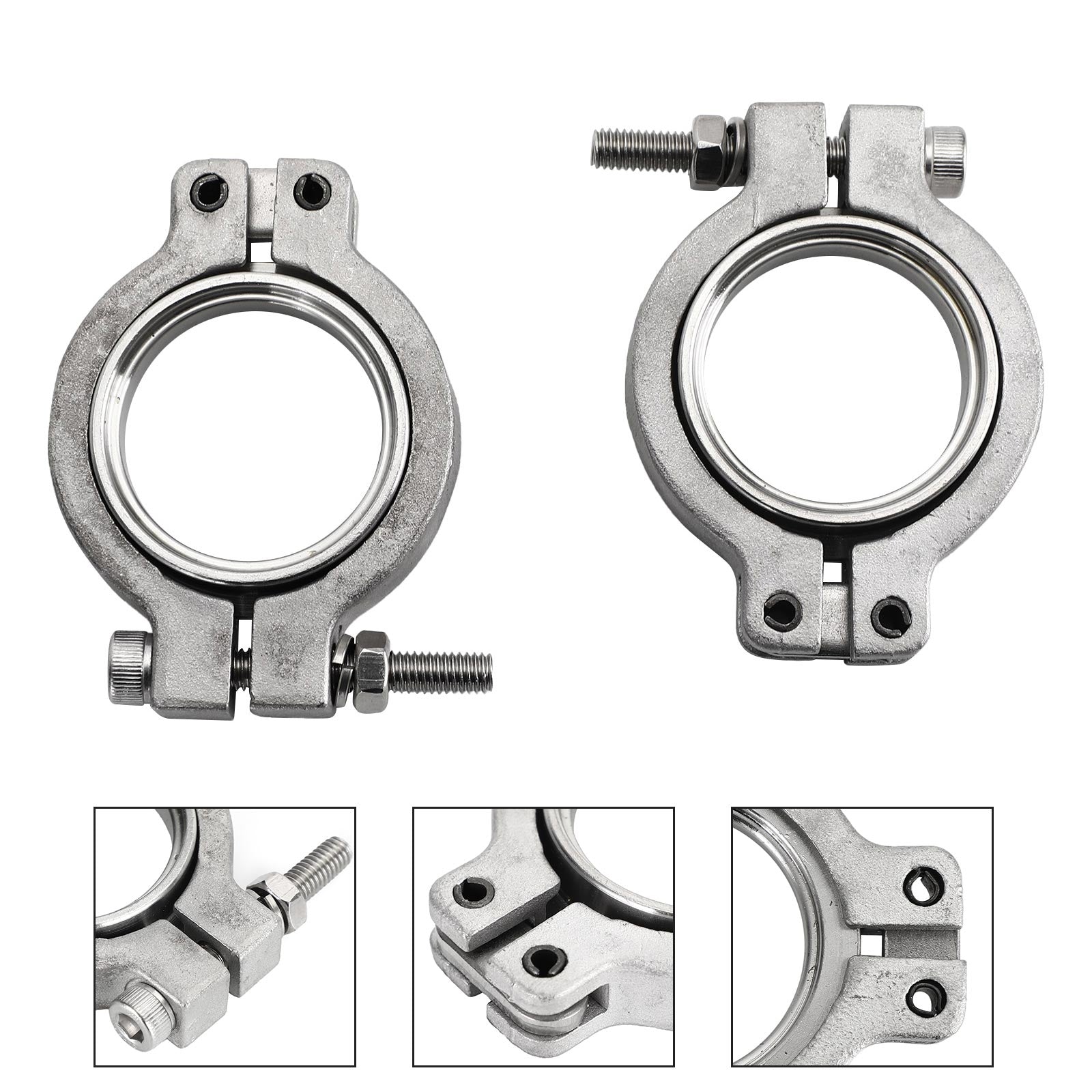 2PC TiAL MV-S 38mm Wastegate V-Band Clamp Set Kit avec Vis Écrous et Joints Générique