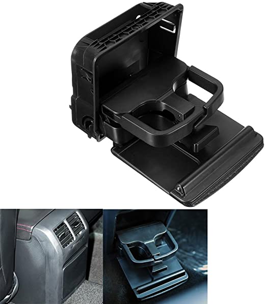 Accoudoir arrière Console centrale porte-gobelet pour VW Jetta Gti MK5 Golf MK6 noir générique