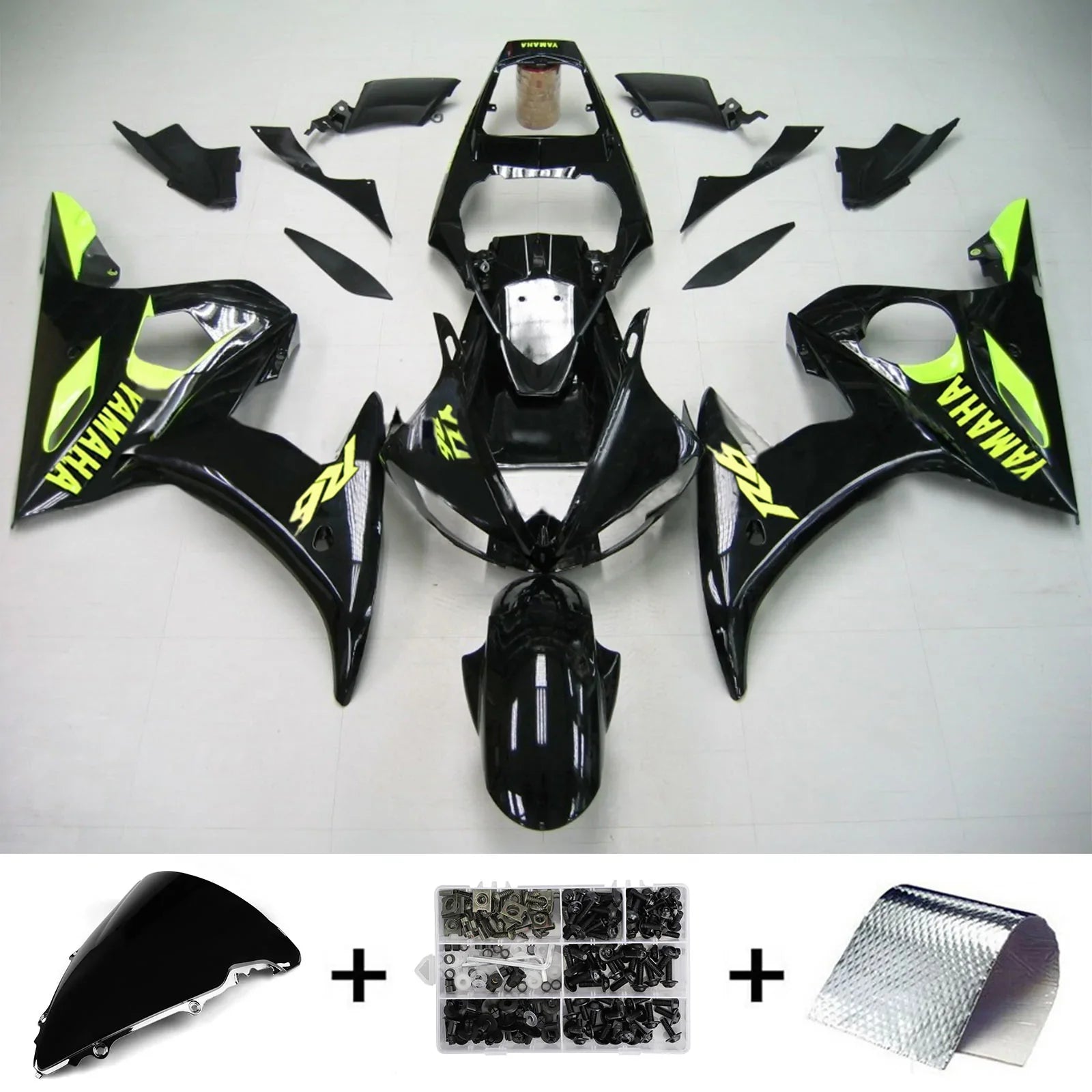 Kit Carenado Amotopart para Yamaha YZF 600 R6 2003-2004 Genérico