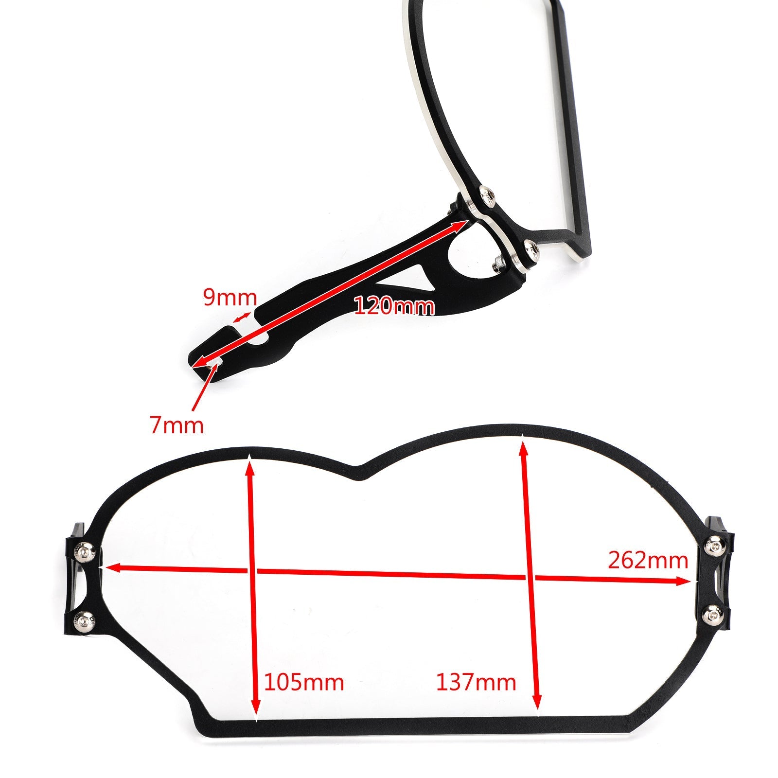 Protezione faro trasparente per BMW R 1200 GS / ADV 2004-2012 generico