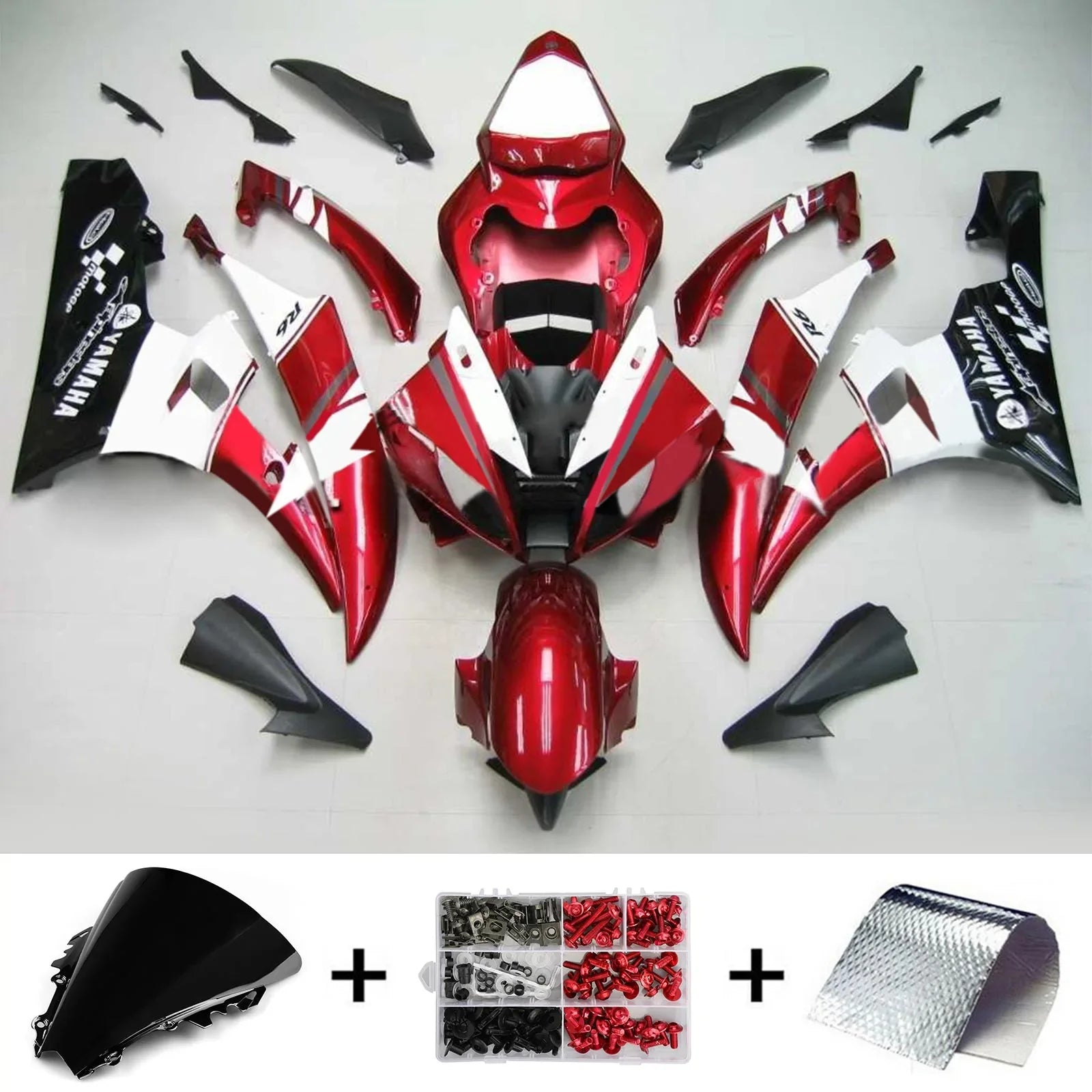 Kit de carénage Amotopart pour Yamaha YZF 600 R6 2006-2007 générique