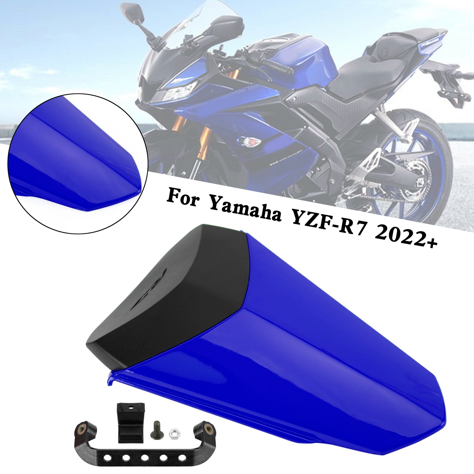 2022 YAMAHA YZF-R7 YZF R7 queue capot de carénage de siège arrière