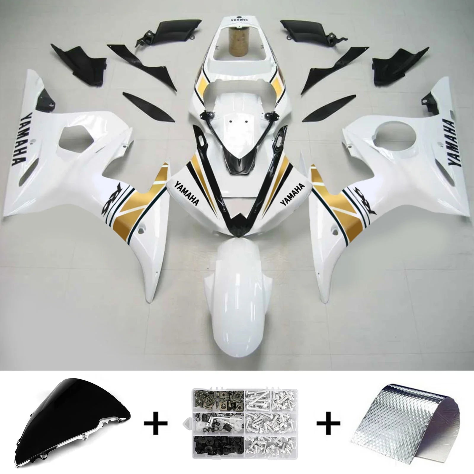 Kit de carénage Amotopart pour Yamaha YZF 600 R6 2005 générique