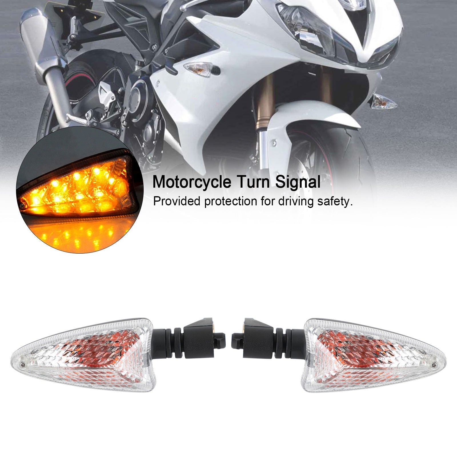 Intermitentes luminosos para Speed ​​Triple 1050 Street Triple 675/R Daytona Tiger 800 Generic