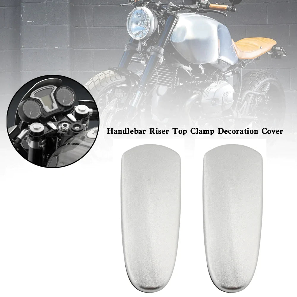 BMW R nineT Coperchio decorativo del morsetto superiore del riser del manubrio in alluminio per moto